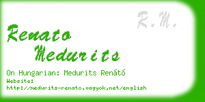 renato medurits business card