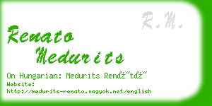 renato medurits business card